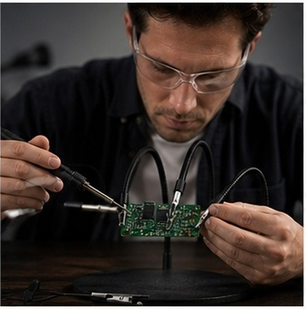 3 قطع من مشابك طاولة العمل الخ - مراجعة Electronics Repair Tools وسعره